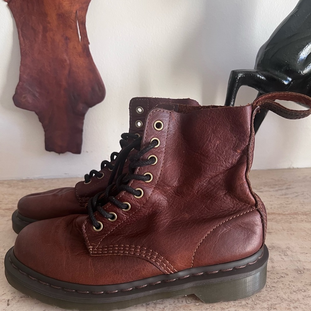 Dr. Martens Brown Leather Ankle Boots